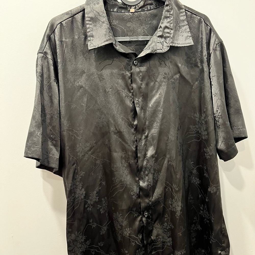 Satin Button Up - Picture 1 of 1